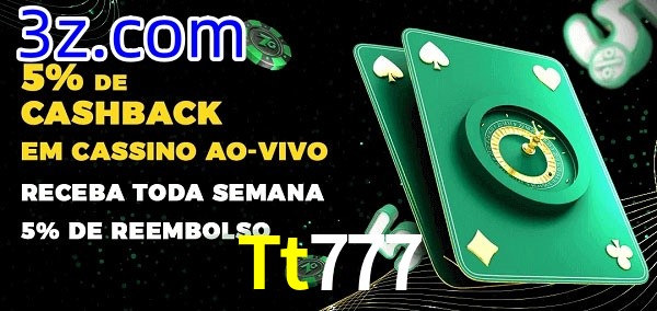 Promoções do cassino ao Vivo Tt777